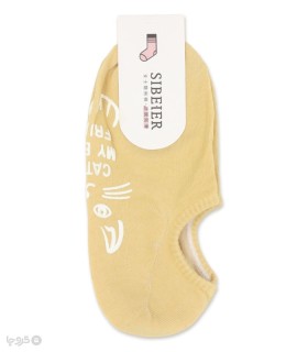 خرید جوراب قوزکی زنانه کف استپ دار طرح Cat