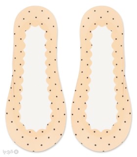 خرید جوراب کالج زنانه Guocai پشت ژله‌ای کف استپدار کد 8010 طرح خالخالی