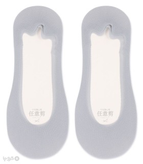 خرید جوراب کالج زنانه Guocai سوزنی پشت ژله‌ای کف استپ دار کد 2067