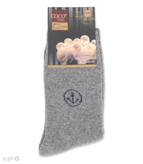 خرید جوراب پشمی ساقدار مردانه کوکو اند هانا طرح لنگر