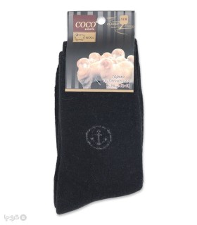 خرید جوراب پشمی ساقدار مردانه کوکو اند هانا طرح لنگر