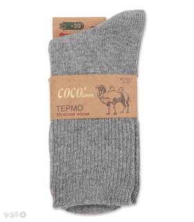 جوراب پشمی ساقدار مردانه Coco & Hana طرح بافت