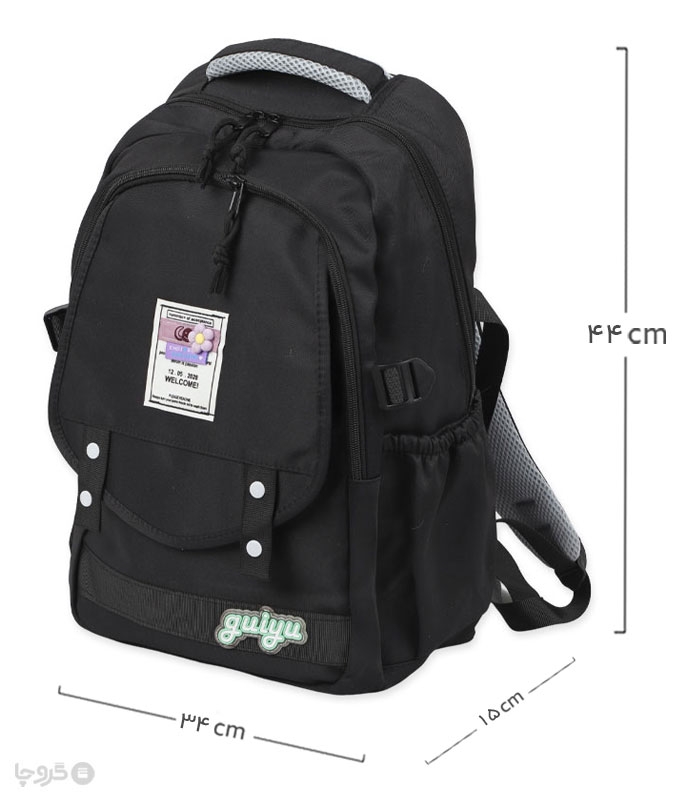 کوله پشتی کتان کد 4102 طرح گل