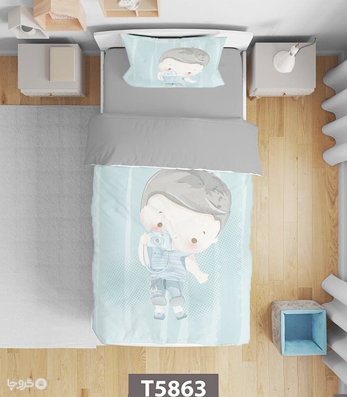 خرید سرویس روتختی میکروفایبر کودک و نوجوان NopeHome نوپه هوم کد T5863 طرح پسرانه