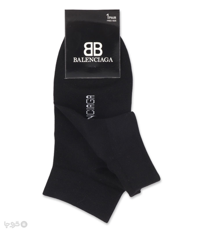جوراب مچی مردانه کد 86503 گلدوزی طرح Balenciaga