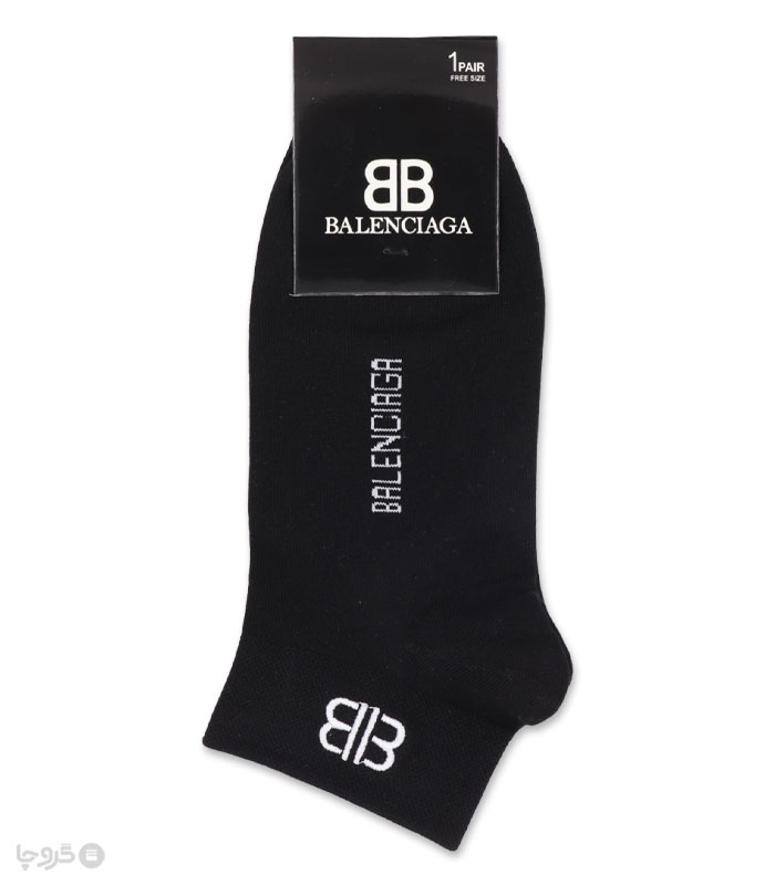 جوراب مچی مردانه کد 86503 گلدوزی طرح Balenciaga