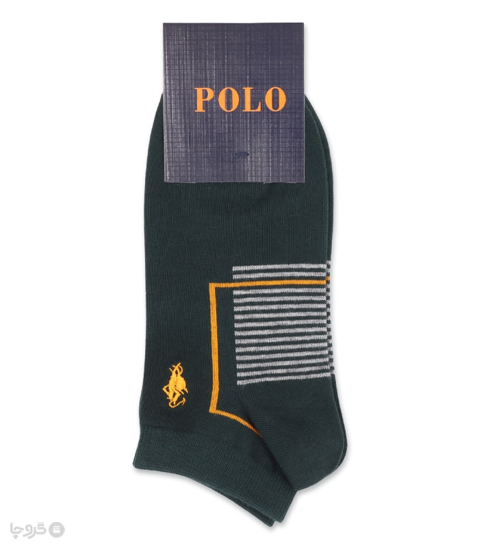 جوراب مچی مردانه کد 86506 گلدوزی طرح Polo