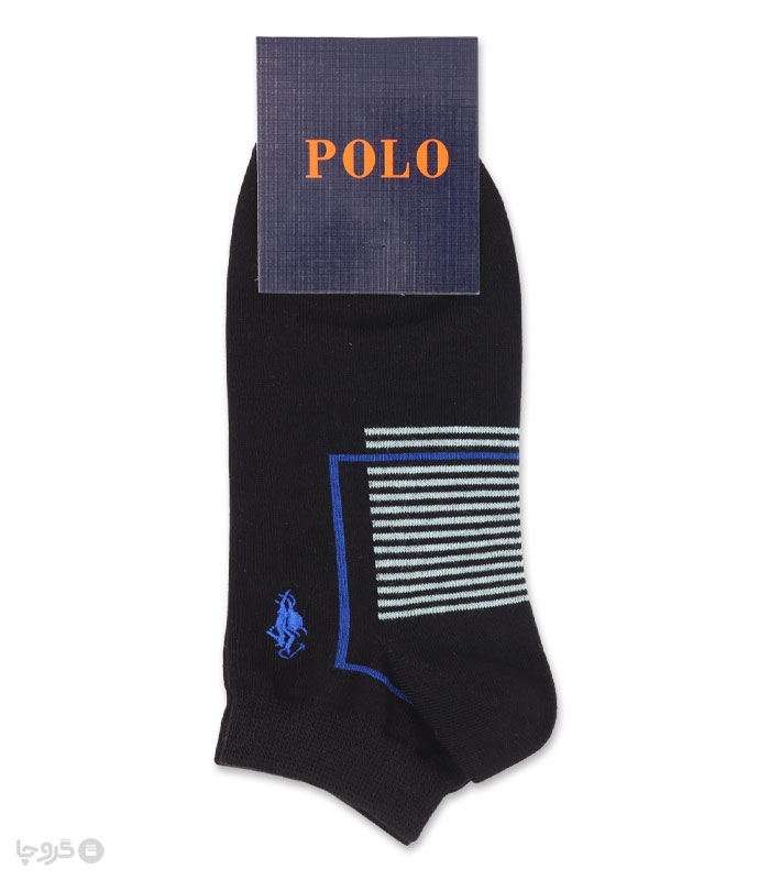 جوراب مچی مردانه کد 86506 گلدوزی طرح Polo