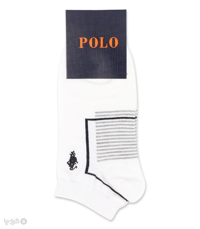 جوراب مچی مردانه کد 86506 گلدوزی طرح Polo