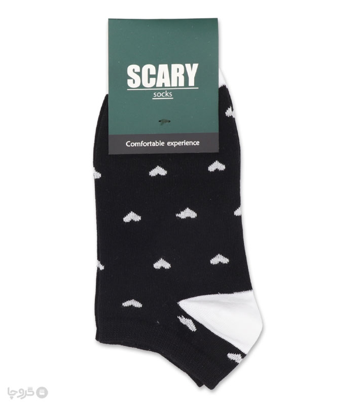 خرید جوراب مچی زنانه Scary اسکری کد 241065 طرح قلب
