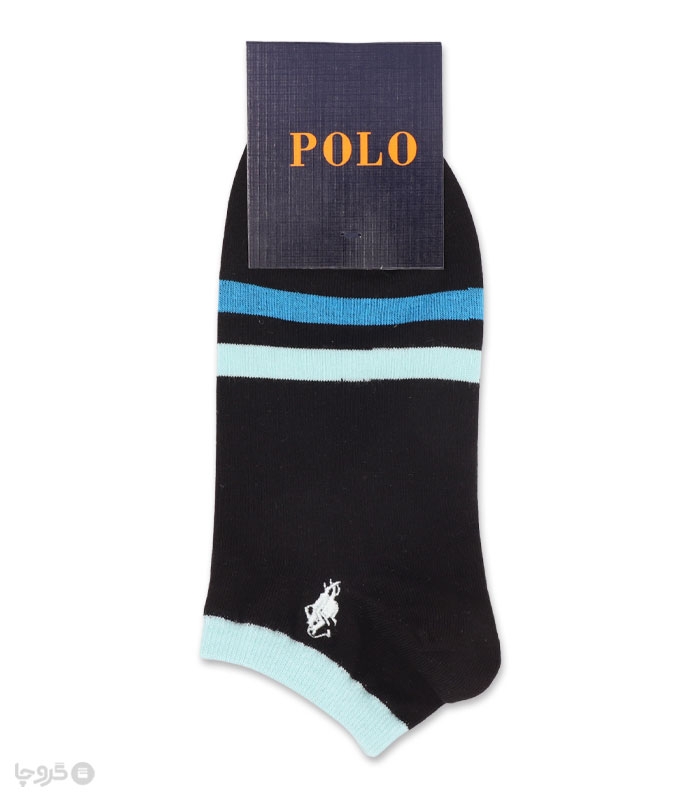 جوراب مچی مردانه کد 86505 گلدوزی طرح Polo