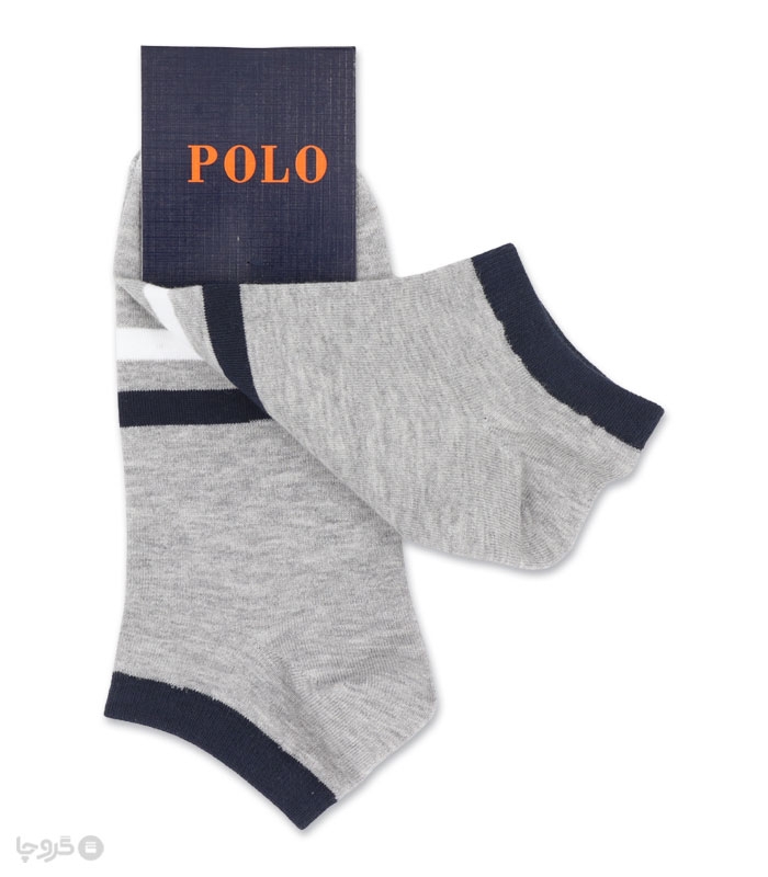 جوراب مچی مردانه کد 86505 گلدوزی طرح Polo
