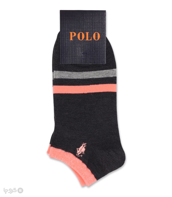 جوراب مچی مردانه کد 86505 گلدوزی طرح Polo