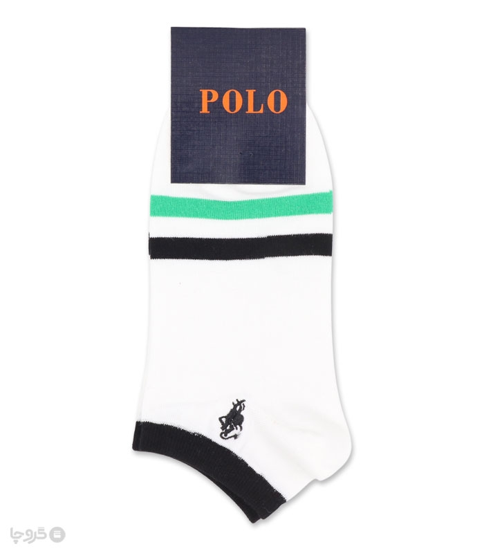 جوراب مچی مردانه کد 86505 گلدوزی طرح Polo