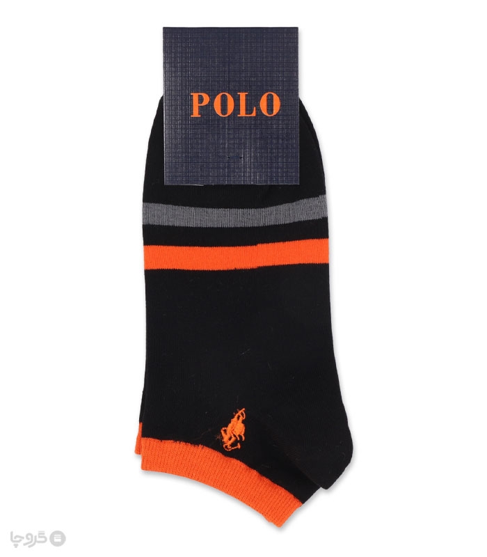 جوراب مچی مردانه کد 86505 گلدوزی طرح Polo