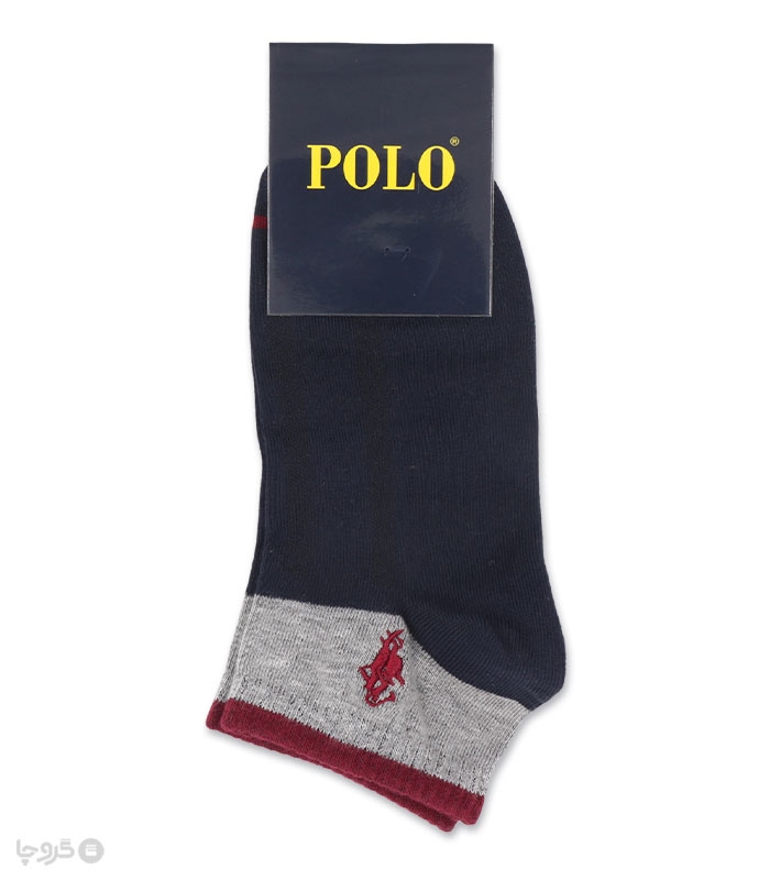 جوراب مچی زنانه کد 24504 گلدوزی طرح Polo