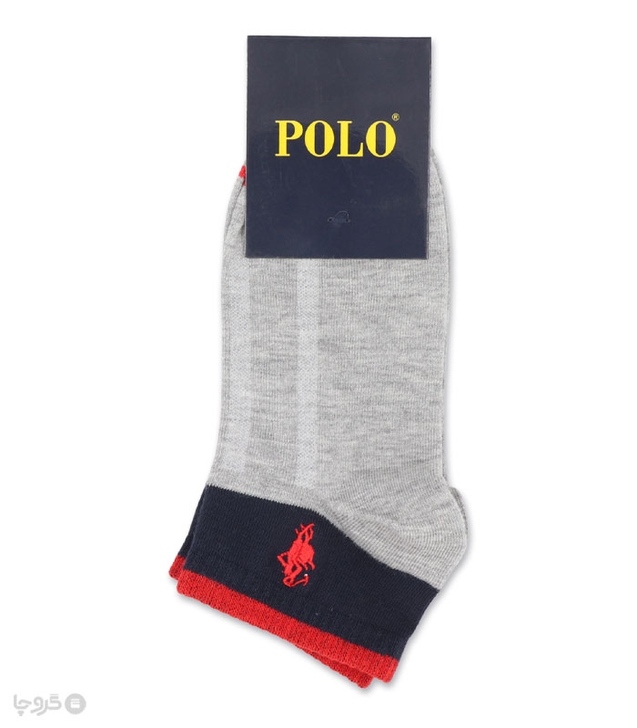 جوراب مچی زنانه کد 24504 گلدوزی طرح Polo