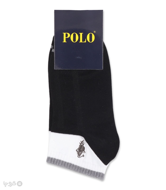 خرید جوراب مچی زنانه کد 24504 گلدوزی طرح Polo
