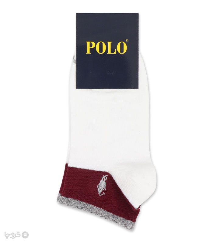 جوراب مچی زنانه کد 24504 گلدوزی طرح Polo