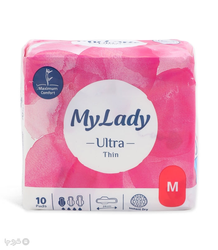 خرید نوار بهداشتی بالدار خیلی نازک مشبک MyLady مای لیدی مدل Instant Dry متوسط