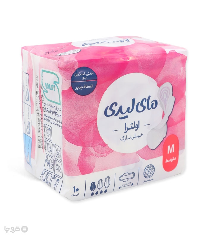 خرید نوار بهداشتی بالدار خیلی نازک مشبک MyLady مای لیدی مدل Instant Dry متوسط