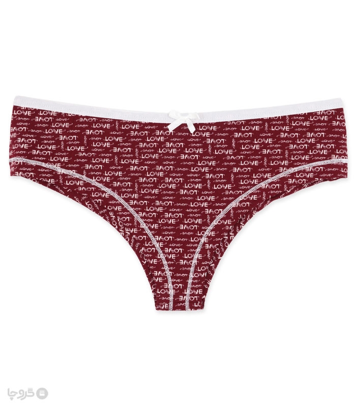 خرید شورت زنانه هیپستر نخی Adak آداک کد 248 طرح Love