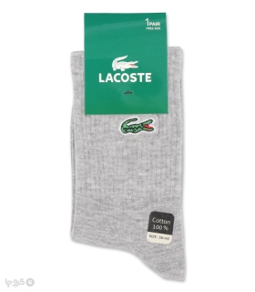 جوراب ساقدار زنانه گلدوزی طرح Lacoste