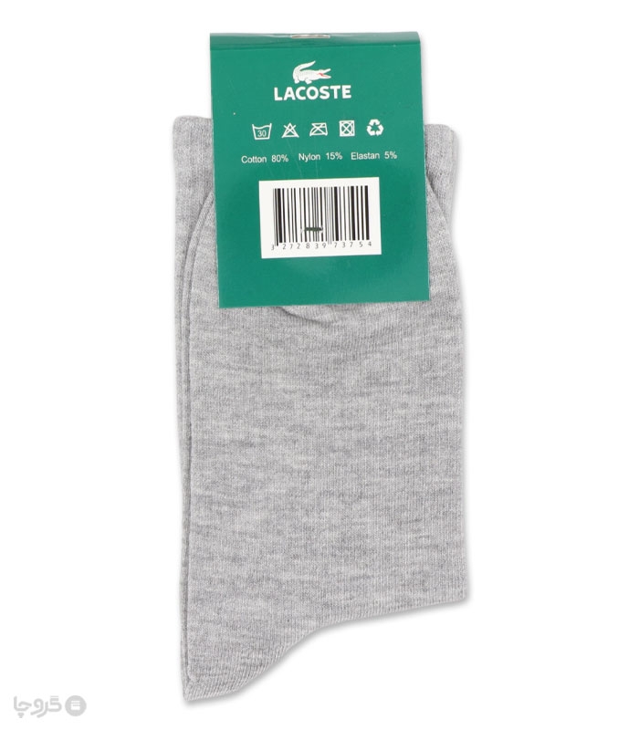 جوراب ساقدار زنانه گلدوزی طرح Lacoste