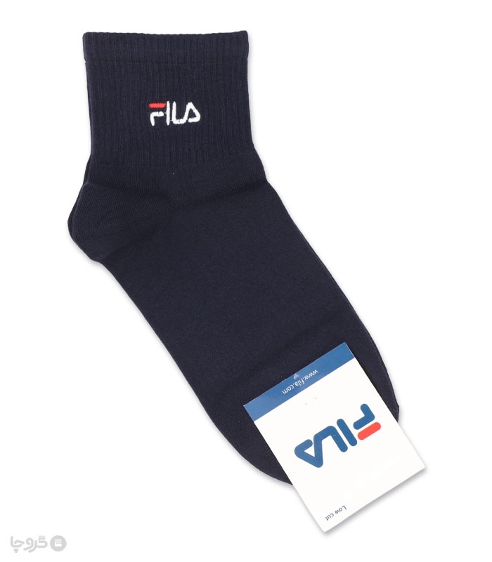 جوراب نیم ساق مردانه گلدوزی طرح Fila