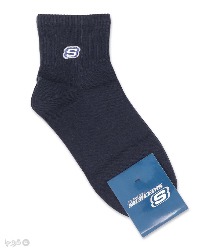 جوراب نیم ساق مردانه گلدوزی طرح Skechers