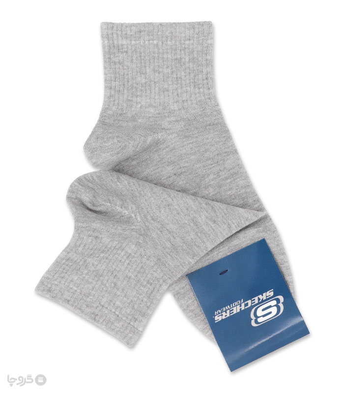 جوراب نیم ساق مردانه گلدوزی طرح Skechers