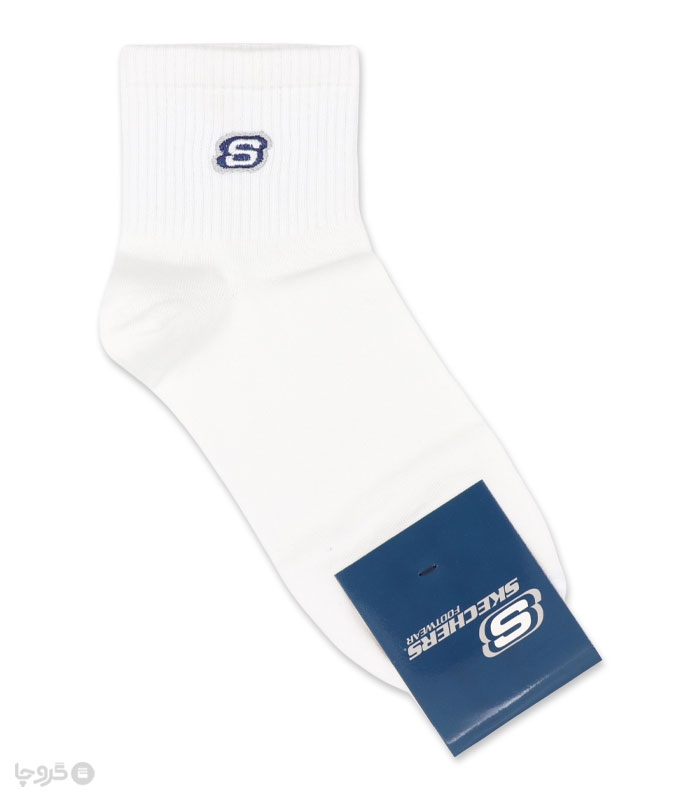 جوراب نیم ساق مردانه گلدوزی طرح Skechers