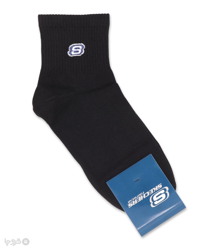 جوراب نیم ساق مردانه گلدوزی طرح Skechers