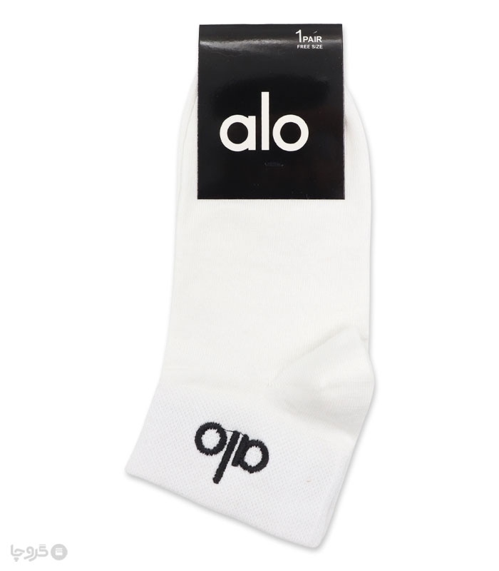 جوراب مچی اسپرت گلدوزی کد 24508 طرح Alo