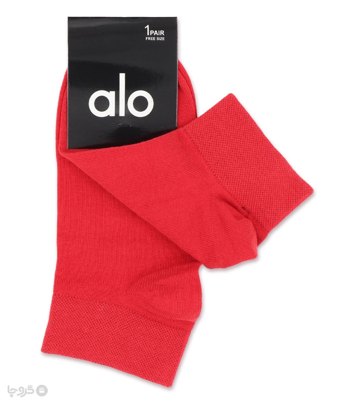 جوراب مچی اسپرت گلدوزی کد 24508 طرح Alo