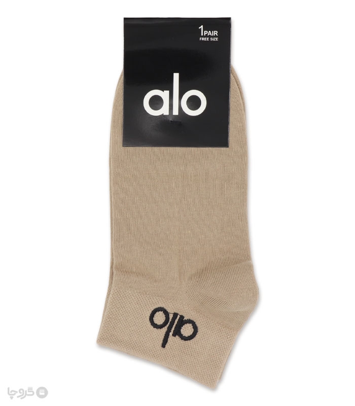 جوراب مچی اسپرت گلدوزی کد 24508 طرح Alo