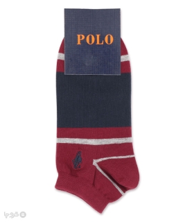 خرید جوراب مچی مردانه گلدوزی کد 865091 طرح Polo