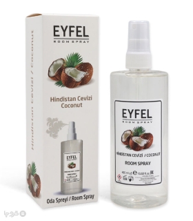 خرید اسپری خوشبو کننده هوا ایفل Eyfel رایحه Coconut - حجم 400 میلی لیتر