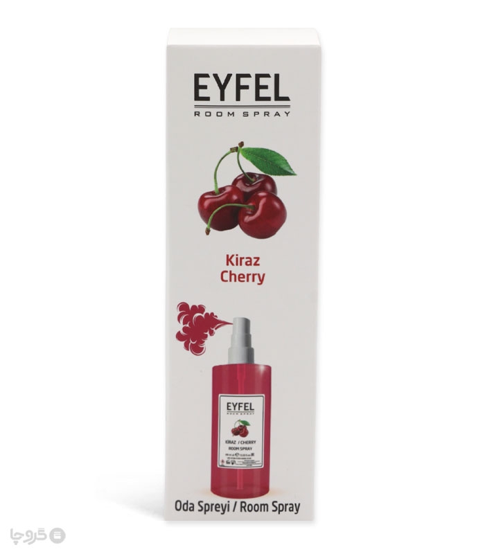 خرید اسپری خوشبو کننده هوا ایفل Eyfel رایحه Cherry - حجم 400 میلی لیتر