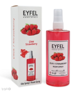خرید اسپری خوشبو کننده هوا ایفل Eyfel رایحه Strawberry - حجم 400 میلی لیتر