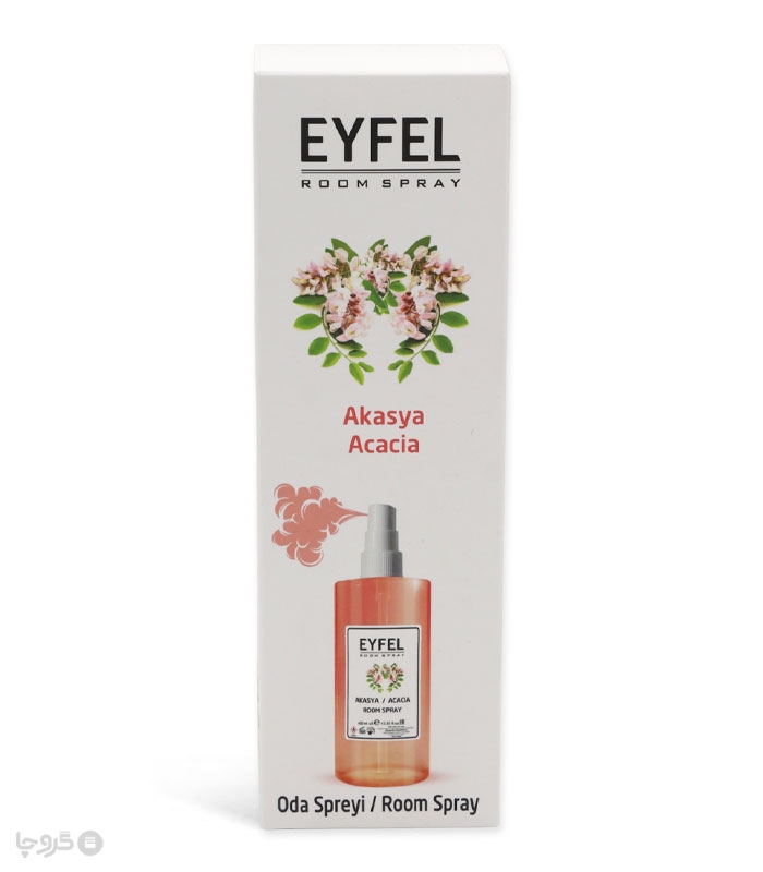 خرید اسپری خوشبو کننده هوا ایفل Eyfel رایحه Acacia - حجم 400 میلی لیتر