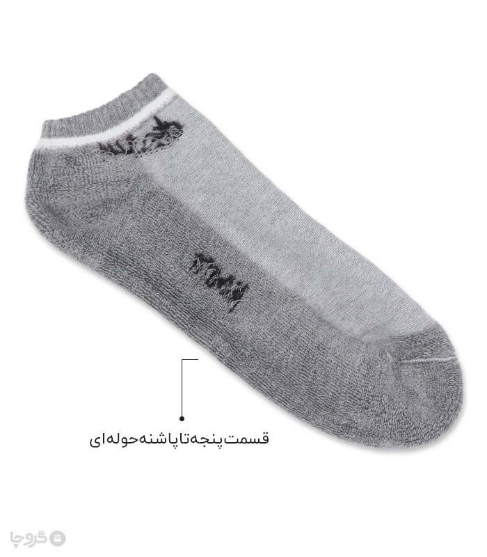 جوراب حوله ای مچی مردانه پاآرا کد 90182 طرح نایک