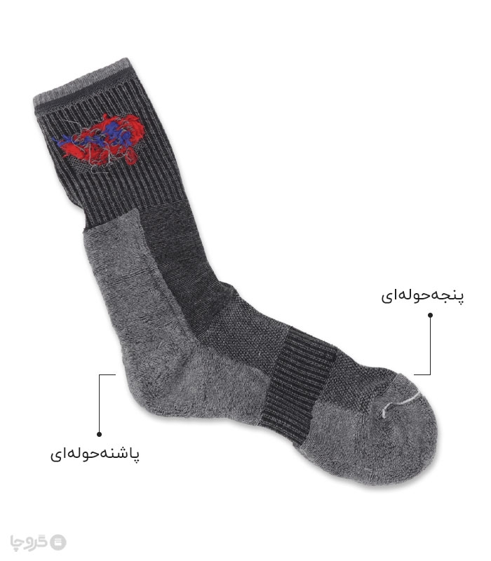 جوراب حوله ای ساقدار مردانه پاآرا کد2011 طرح Nike