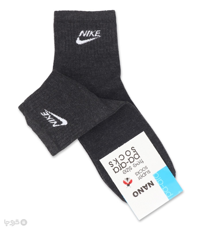 جوراب نانو نیم ساق مردانه پاآرا کد403 طرح Nike