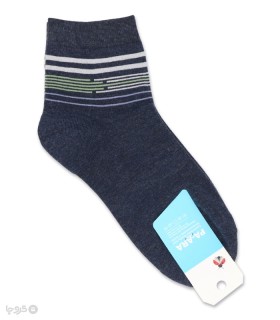 خرید جوراب نانو نیم ساق مردانه پاآرا کد 402 طرح رینگی شکسته