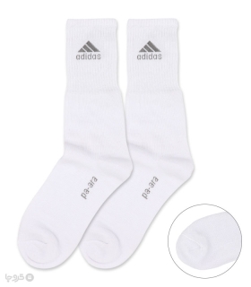 خرید جوراب حوله ای ساقدار مردانه پاآرا کد2011 طرح Adidas