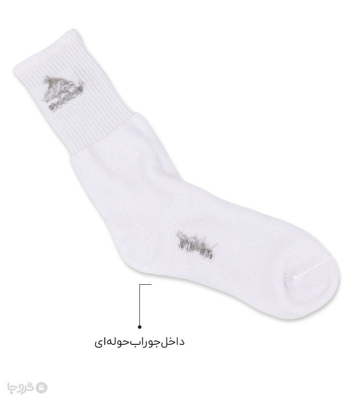 جوراب حوله ای ساقدار مردانه پاآرا کد2011 طرح Adidas