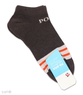 خرید جوراب نانو مچی مردانه  وسط کش پاآرا کد 403 طرح رینگی رنگی