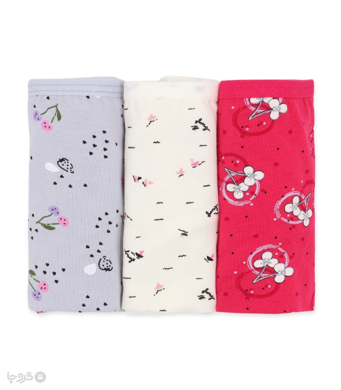 پک شورت زنانه اسلیپ نخی Misspel میسپل کد 4000 طرح 10 - بسته 3 عددی