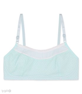 سوتین دخترانه نخی بدون فنر کد 816 طرح خالخالی